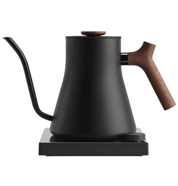Fellow Stagg EKG Pro Studio Edition 1L Pour Over Kettle - Matte Black with Walnut Accents
