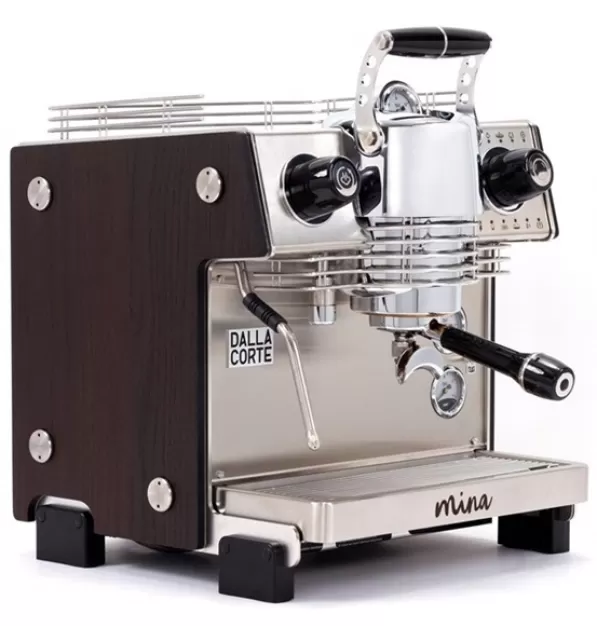 Dalla Corte Mina Espresso Machine (220v) - Dark Oak