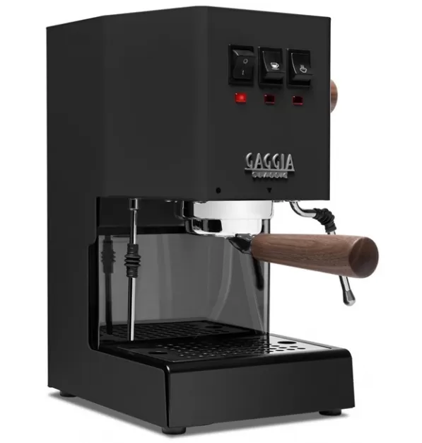 Gaggia Classic Evo Pro Espresso Machine in Thunder Black with Walnut