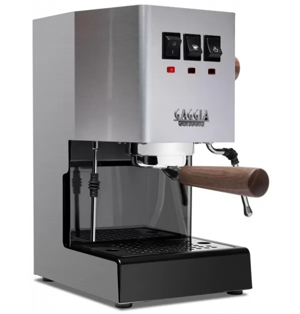 Gaggia Classic Evo Pro Semi-Automatic Espresso Machine with Walnut