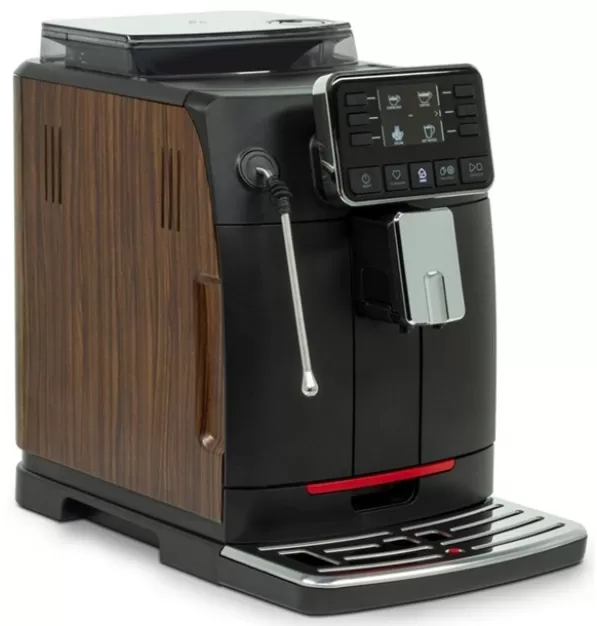Gaggia Cadorna Barista Plus Automatic Espresso Machine - Dark Chocolate Straight Grain