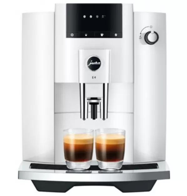 Jura E4 Superautomatic Espresso Machine - White